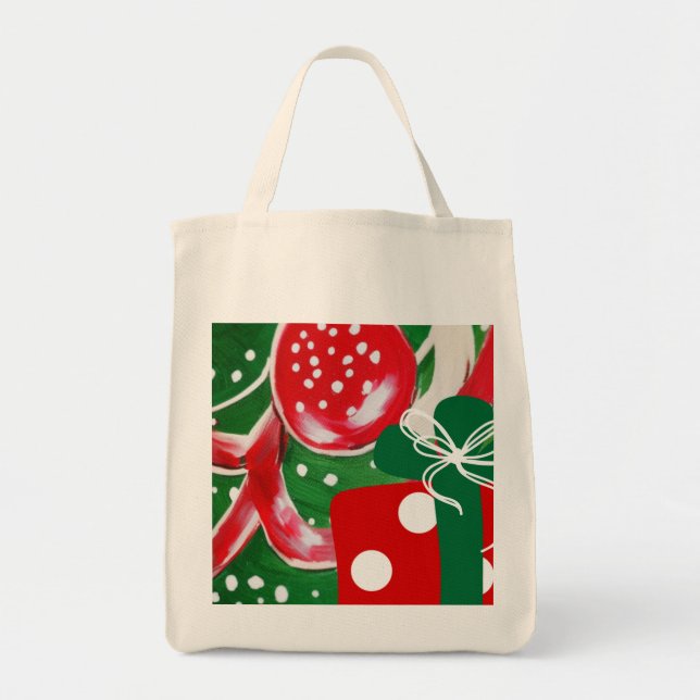 Bolso De Tela Regalo de Navidad (Frente)