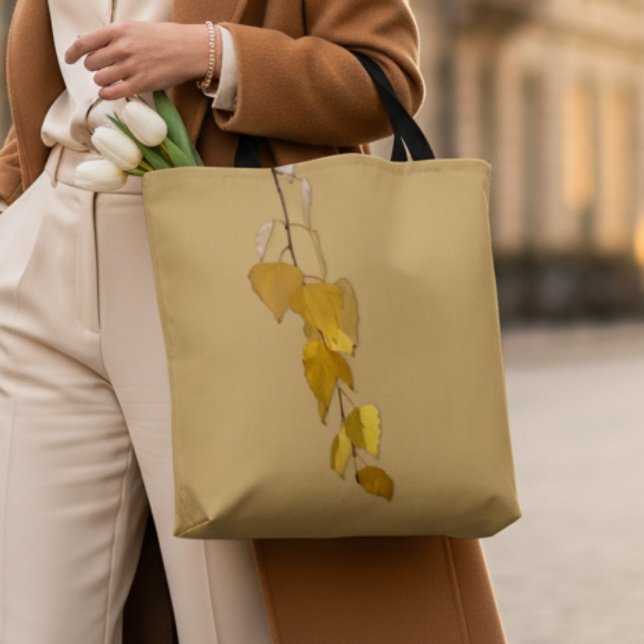 Bolso De Tela Regalo de Navidad de Hojas de Abedul Doradas Elega (Subido por el creador)