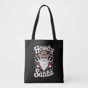 Bolso De Tela Regalo de Navidad de vaquero occidental de Howdy S