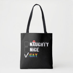 Bolso De Tela Regalo de Navidad LGBT Orgullo Gay Arcoíris Travie