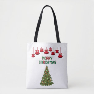 Bolso De Tela Regalo de Navidades de pinos festivos para amantes