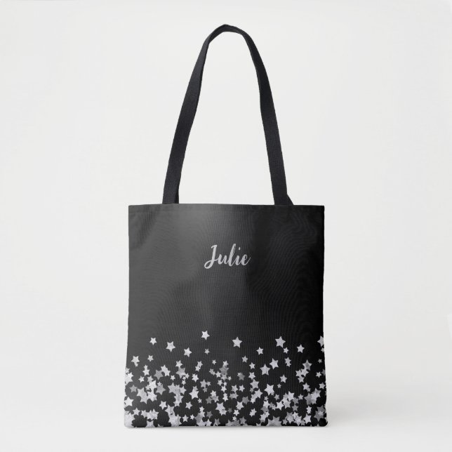 Bolso De Tela Regalo de Navidades personalizados con monograma d (Anverso)