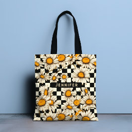 Bolso De Tela Regalo de nombre personalizado con tablero de dama
