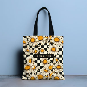 Bolso De Tela Regalo de nombre personalizado con tablero de dama