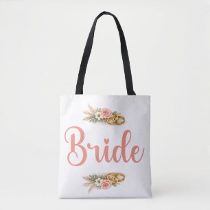 Bolso De Tela Regalo de novia boho floral rosa elegante