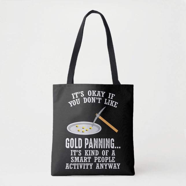 Bolso De Tela Regalo de oro - Minero gracioso (Anverso)