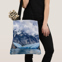 Bolso De Tela Regalo de paisaje de glaciar de acuarela de Alaska