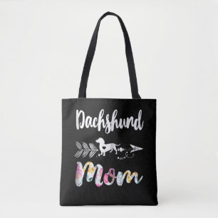 Bolso De Tela Regalo de perro  Floral Dachshund