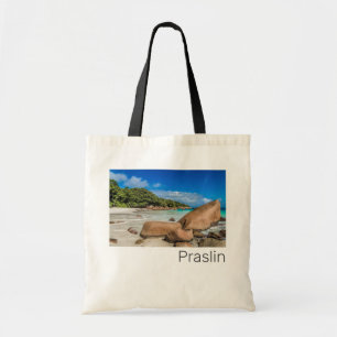 Bolso De Tela Regalo de playa de Praslin Seychelles Island Anse 