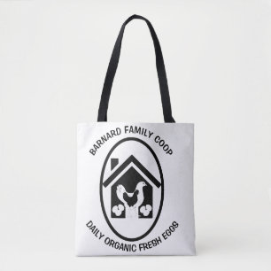 Bolso De Tela Regalo de pollo de huevo fresco orgánico de granja