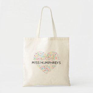 Bolso De Tela Regalo de profesor de música personalizado