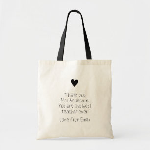 Bolso De Tela Regalo de profesor personalizado Subir escritura a