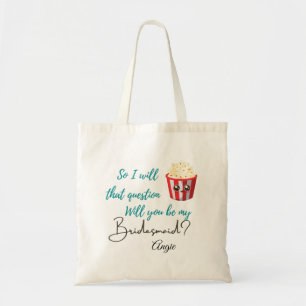 Bolso De Tela Regalo de propuesta de tote bag para la dama de ho