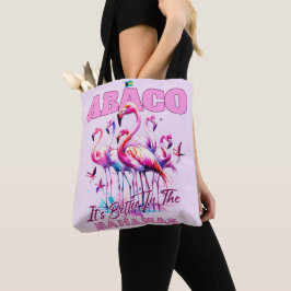 Bolso De Tela Regalo de recuerdo de Bahamas: Abaco Bahamas Flami