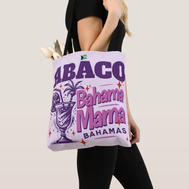 Bolso De Tela Regalo de recuerdo de Bahamas : Abaco Bahamas Mamá (Detalle)