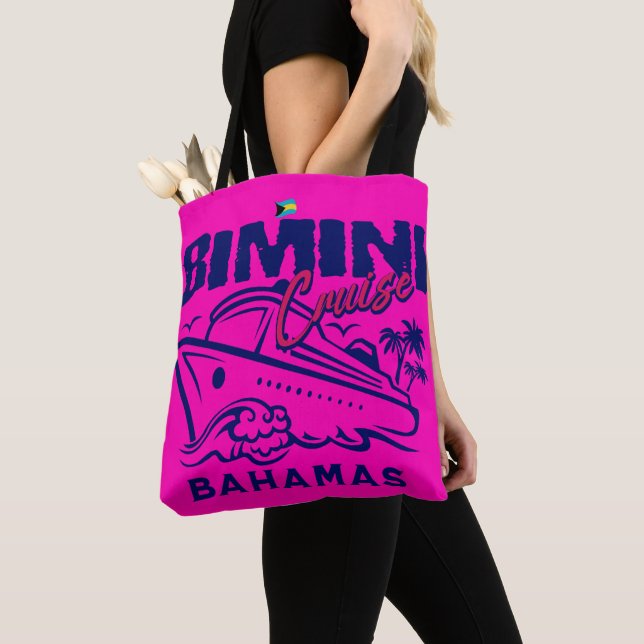 Bolso De Tela Regalo de recuerdo de Bahamas : Cruise Bimini Baha (Detalle)