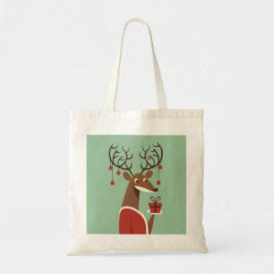 Bolso De Tela Regalo de renos minimalistas Navidades regalo de v