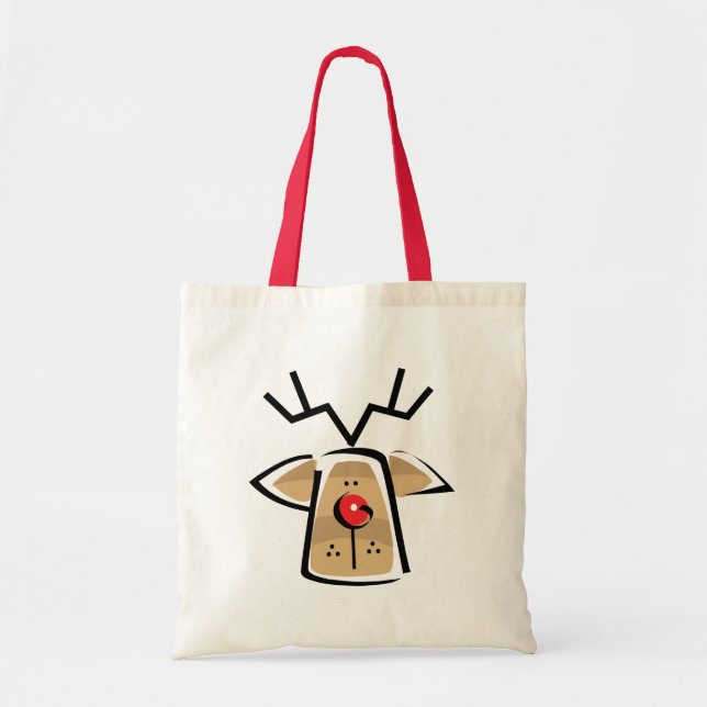 Bolso De Tela Regalo de renos para navidades (Frente)