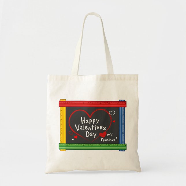 Bolso De Tela Regalo de San Valentín para profesor (Frente)