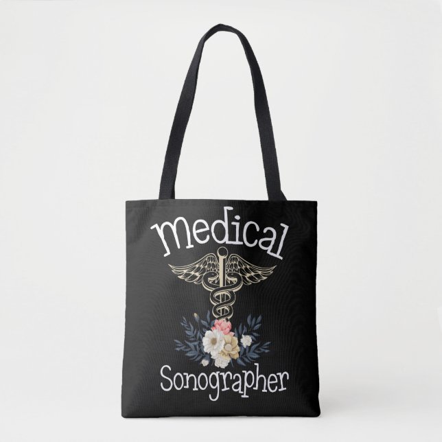 Bolso De Tela Regalo de sonografía cuta de sonógrafo médico (Anverso)