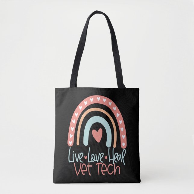 Bolso De Tela Regalo de Técnico Veterinario Vet Tech (Anverso)