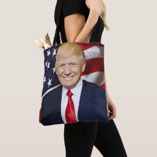 BOLSO DE TELA REGALO DE TOTE DE DONALD TRUMP PARA ELLA
