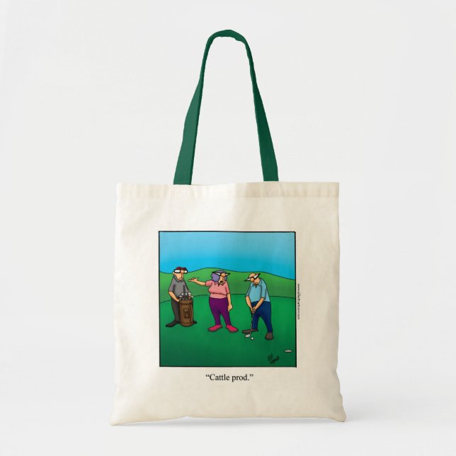 Bolso De Tela Regalo de Tote de golf de una mujer divertida (Frente)