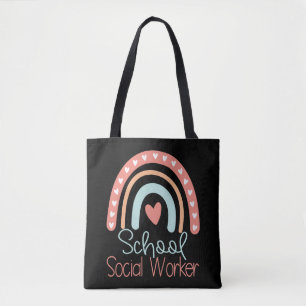 Bolso De Tela Regalo de trabajador social escolar