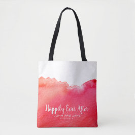 Bolso De Tela Regalo de una dama de honor boda después de rojo