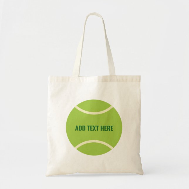 Bolso De Tela Regalo de una moderna bola de tenis verde (Frente)