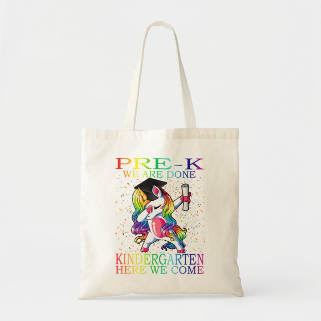 Bolso De Tela Regalo de unicornio mágico para chicas de pregradu (Frente)