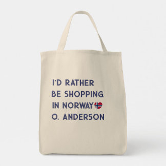 Bolso De Tela Regalo de viaje a Noruega personalizado