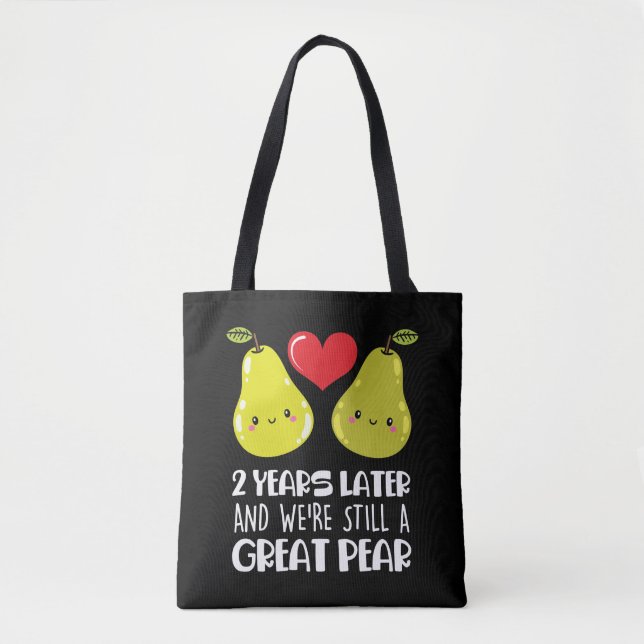 Bolso De Tela Regalo del 2º aniversario del Boda: Pareja casada (Anverso)