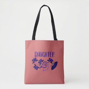 BOLSO DE TELA REGALO DEL DÍA DE LAS HIJAS DE MAMÁ, PAPÁ, ABUELA,