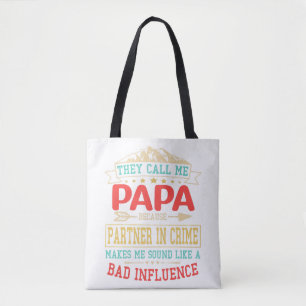 Bolso De Tela Regalo del Día del Padre - me llaman mala influenc