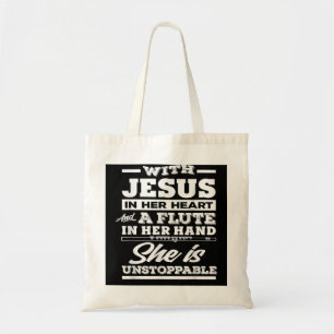 Bolso De Tela Regalo Del Jugador De Flauta Cristiana Para La Chi