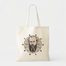 Regalo del pegatina del retrato Fyodor Dostoevsky