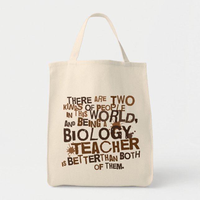 Bolso De Tela Regalo del profesor de biología (Frente)