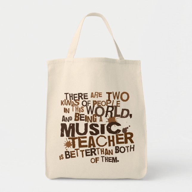 Bolso De Tela Regalo del profesor de música (Frente)