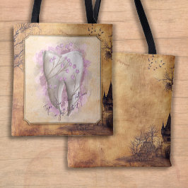 Bolso De Tela Regalo Dental Antiguo Elegante