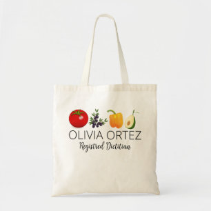 Bolso De Tela Regalo dietista registrado personalizado, Personal