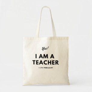 Bolso De Tela Regalo divertido del profesor blanco y negro con