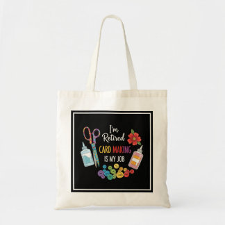 Bolso De Tela Regalo divertido para jubilados que hacen tarjetas