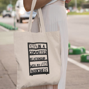Bolso De Tela Regalo divertido para ratón de biblioteca, lector,