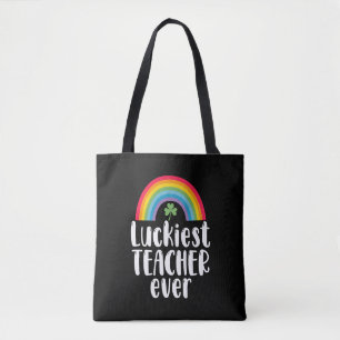 Bolso De Tela Regalo Escolar del Profesor Más Afortunado Día de