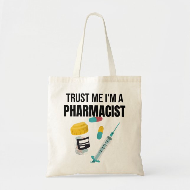 Bolso De Tela Regalo farmacéutico, regalo de farmacia, regalo de (Frente)