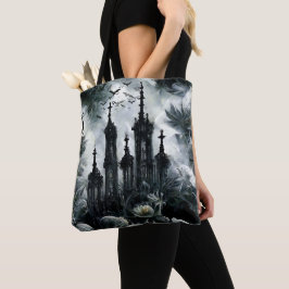 Bolso De Tela Regalo festivo floral gótico escarpado de Hallowee