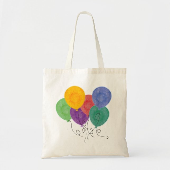Bolso De Tela Regalo Fiesta de globos (Frente)
