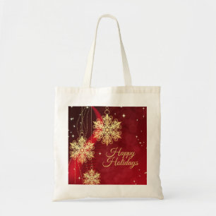 Bolso De Tela Regalo Fiesta de navidades Rojo Vacaciones de copo