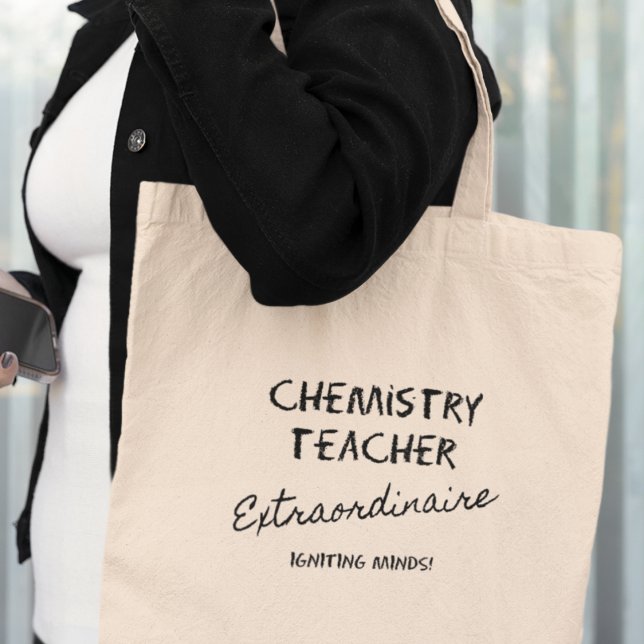 Bolso De Tela Regalo genial para profesor de química extraordina (Shop now and make a stylish statement while celebrating your role as a chemistry educator!)